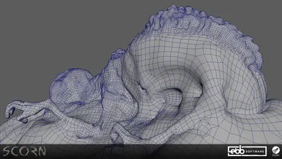 Scorn — bear corpse — wireframe