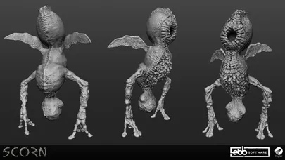 Scorn — chicken — creature