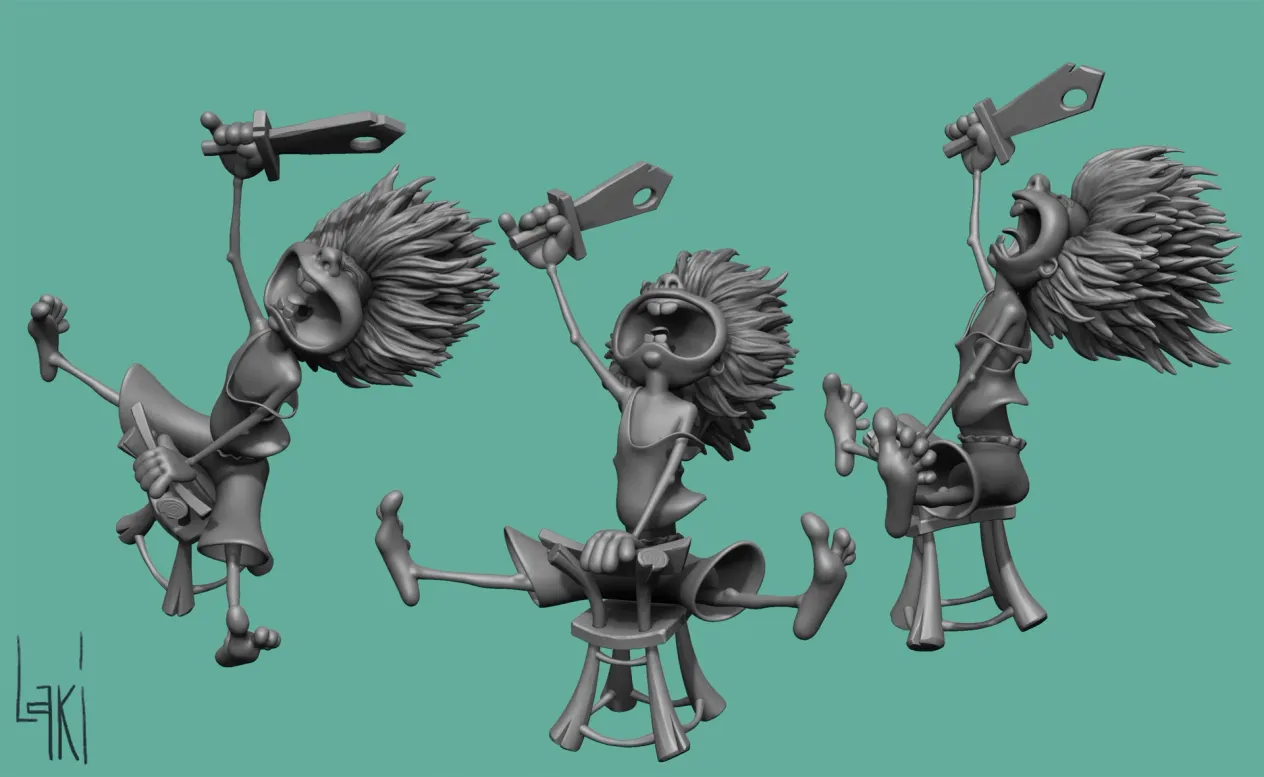 To Battle — high poly render