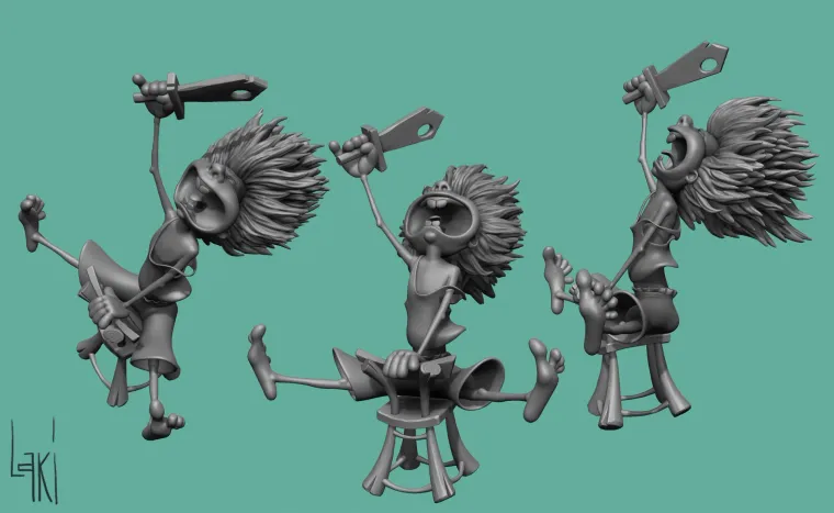 To Battle — high poly render