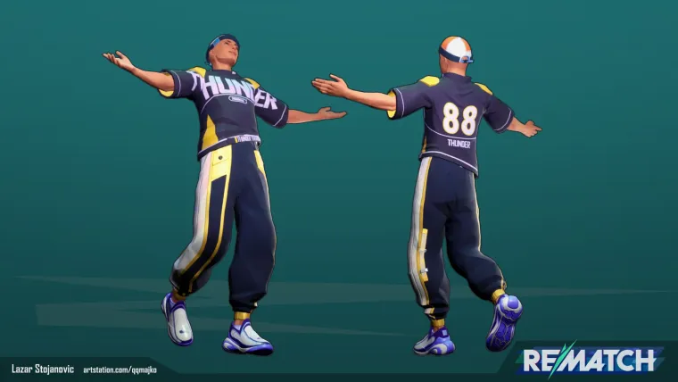Rematch — player character — poses