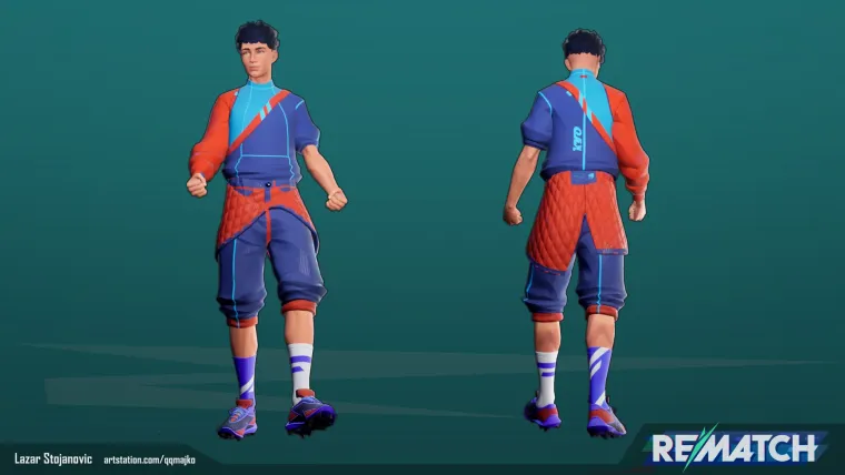 Rematch — player character — back