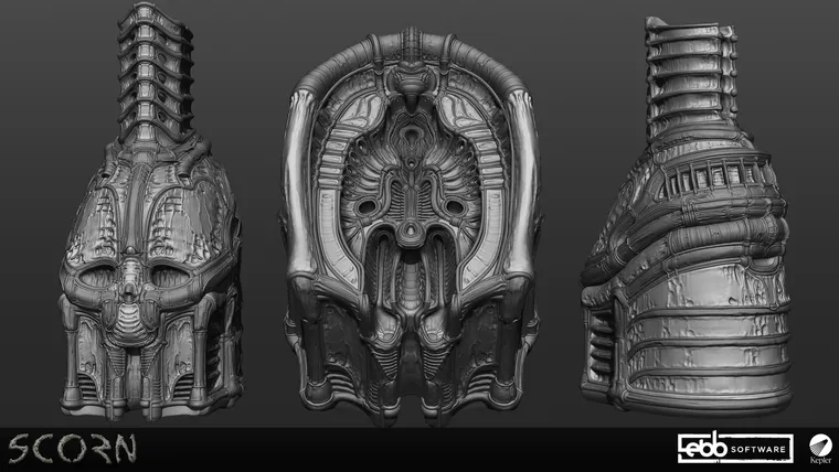 Scorn — shell maker machine — high poly sculpt