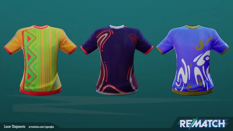 Rematch — kit texture variations